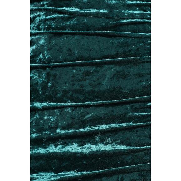 Lulus Women's One-Shoulder‎ Mini Dress Teal Crushed Velvet Size Medium - Picture 5 of 10